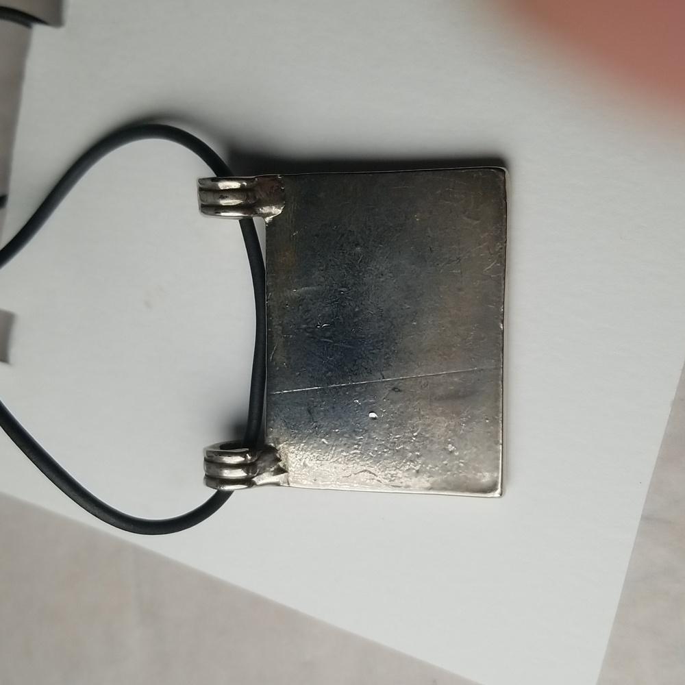 Rectangular Geometric Pendant - Picture 2 of 4